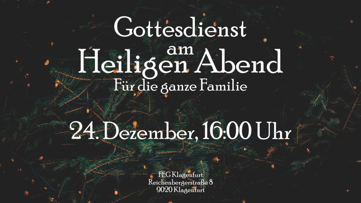 Weihnachtsgottesdienst am 24.12